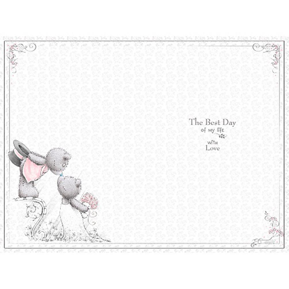 Wife Handmade Me To You Bear Wedding Day Card Extra Image 1